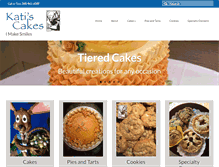 Tablet Screenshot of katiscakes.com